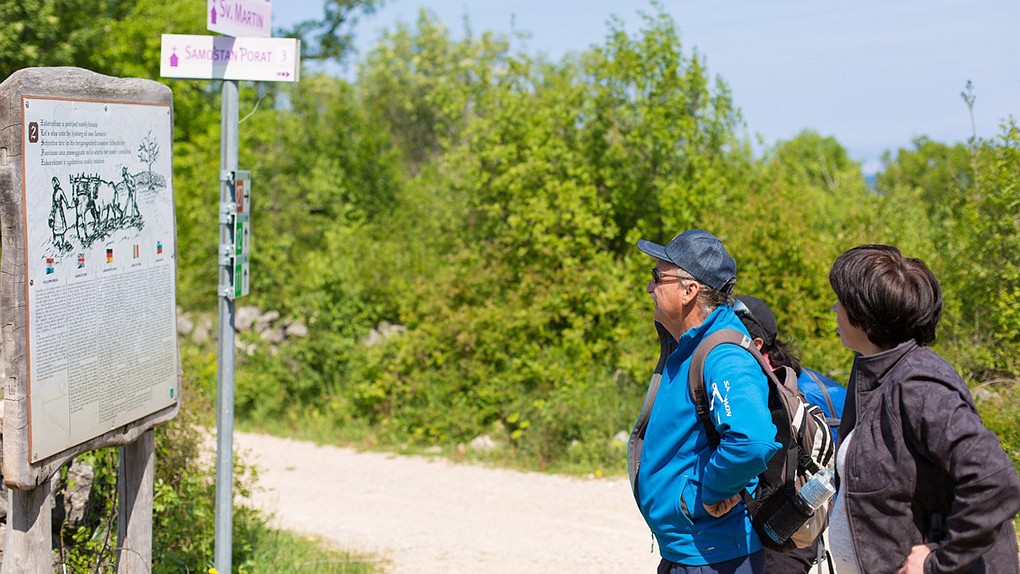 Educational trail near Malinska (Image source: Malinska Dubašnica Tourist Board) 