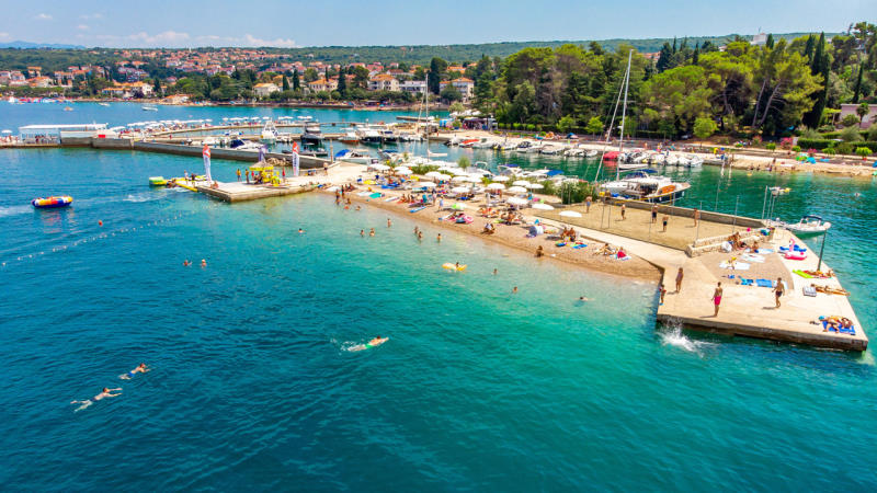 Krk beaches - Malin Draga, Malinska