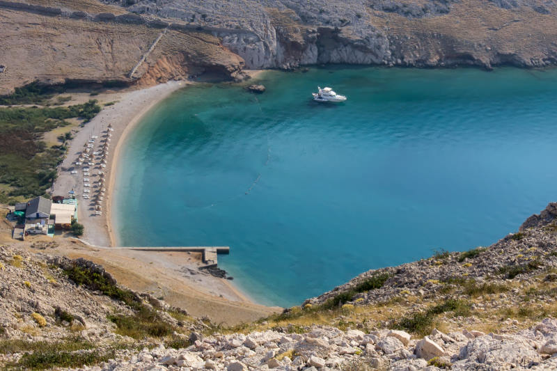 Krk beaches - Vela Luka near Baška