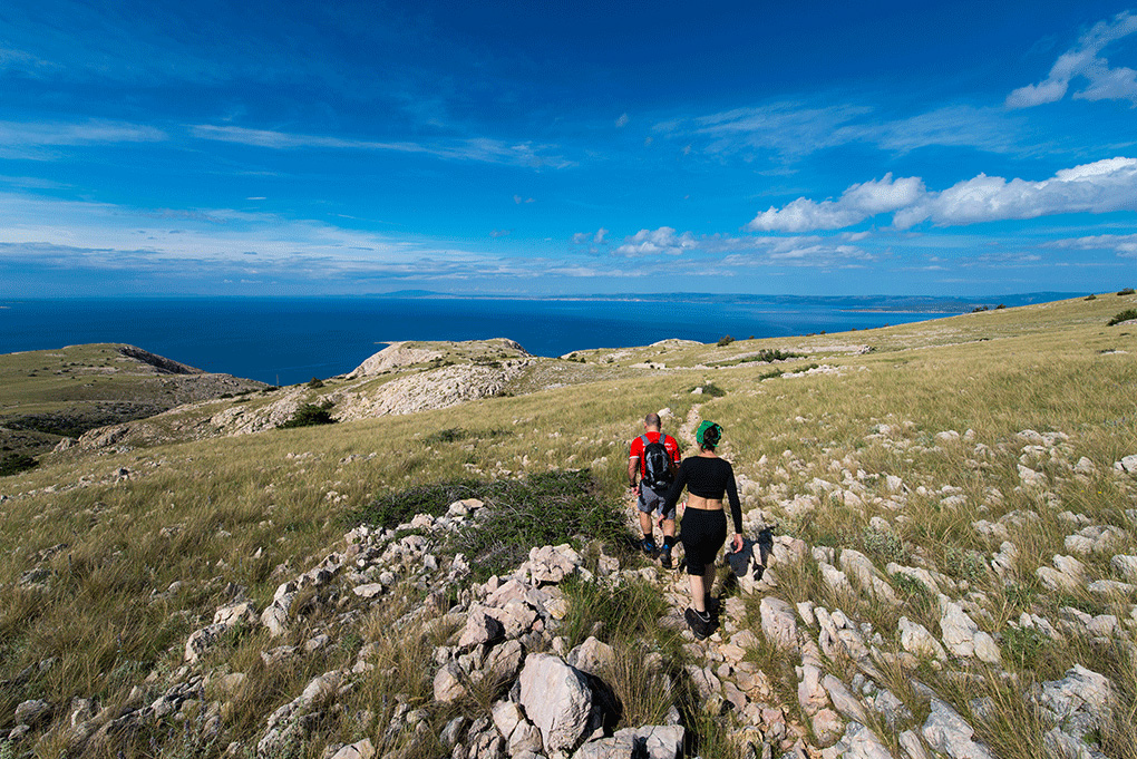 Hiking with amazing views on Krk