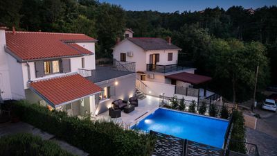 Modern Villa Future with an outdoor heated pool in a quiet village on Krk