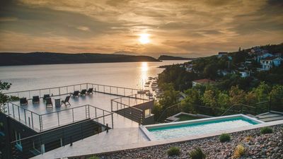 Stunning Villa Grace with a sea view and a pool in Jadranovo