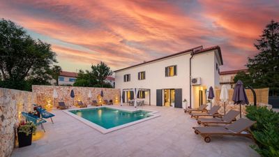 Spacious villa Ivy with an outdoor pool in a quiet area on Krk