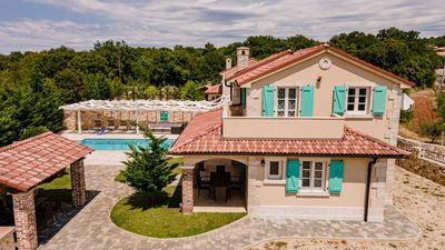 Peaceful Villa Kras with a pool and a large garden on Krk