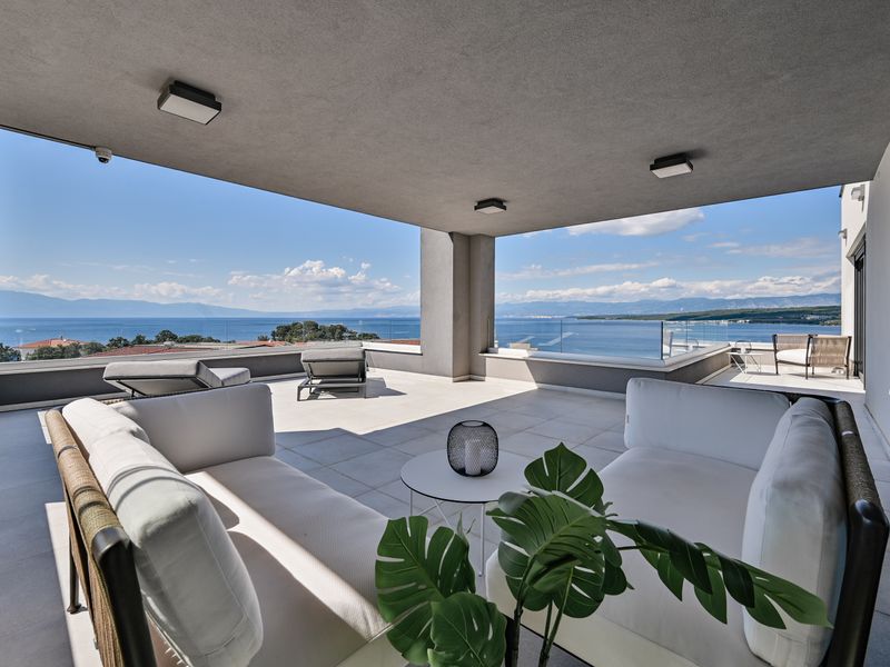 Luxury Penthouse Mia with panoramic sea view