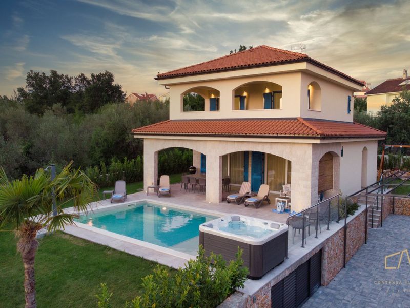 Lovely Villa Loma 1 with a view and an outdoor pool on Krk