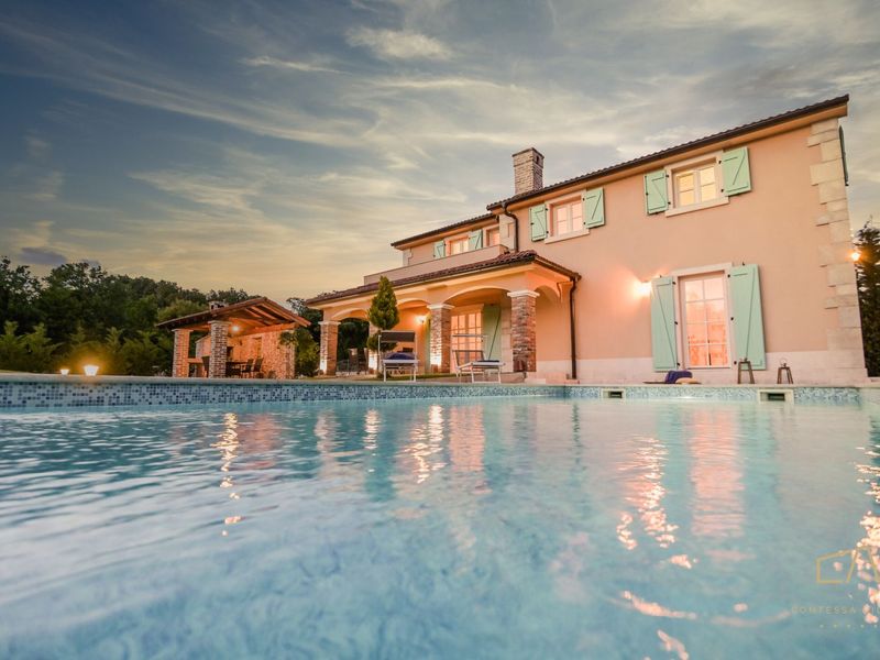 Traditional style Villa Plasa with an outdoor pool on Krk