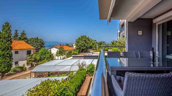 Stylish apartment Sunflair with a lovely balcony on Krk