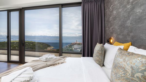 Moderne Villa Maslina mit Panoramablick auf das Meer