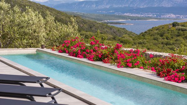 Moderne Villa Maslina mit Panoramablick auf das Meer