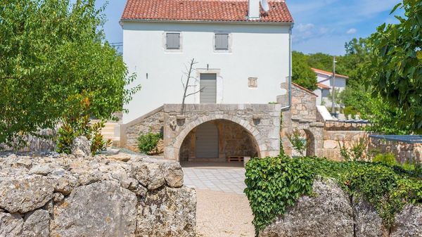 Stone Villa Jerini House with an outdoor pool and wellness on Krk