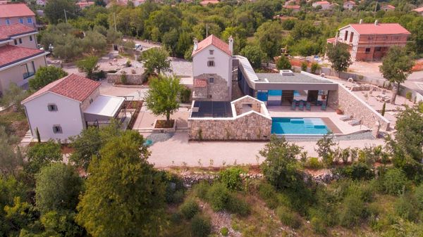 Stone Villa Jerini House with an outdoor pool and wellness on Krk