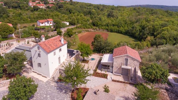 Stone Villa Jerini House with an outdoor pool and wellness on Krk