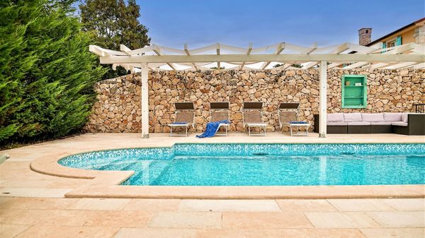 Peaceful Villa Kras with a pool and a large garden on Krk