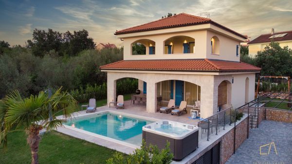 Lovely Villa Loma 1 with a view and an outdoor pool on Krk