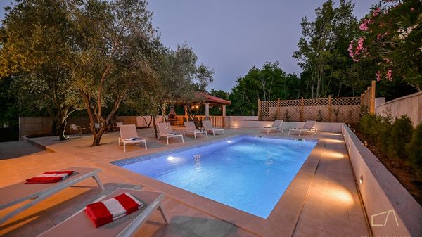 Family friendly Villa Maria with an outdoor pool and grill on Krk