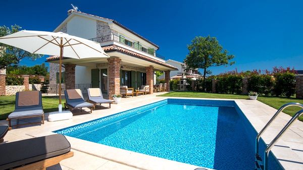 Family Villa Nika with a rustic touch and a pool on Krk