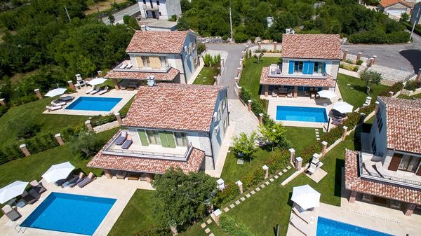 Family  Villa Tia with a rustic touch and a pool on Krk