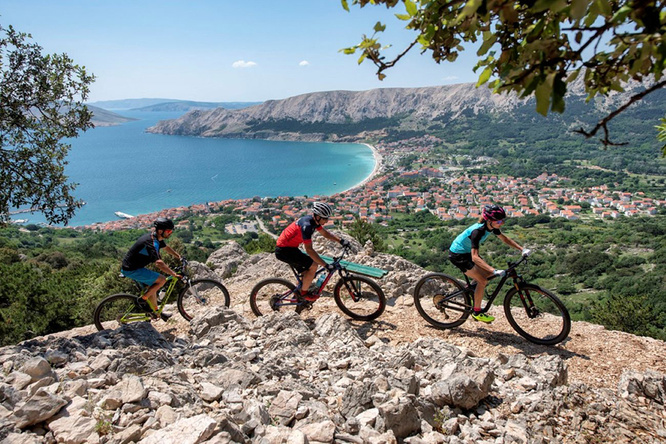 MTB staza blizu Baške na otoku Krku